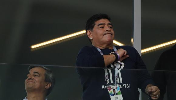 Diego Maradona se refiere al arribo de De Rossi a Boca. (Foto: AP)