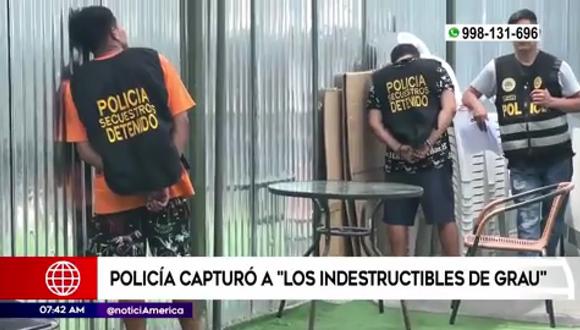PNP capturó a banda criminal en Cercado de Lima. (Foto: América Noticias)