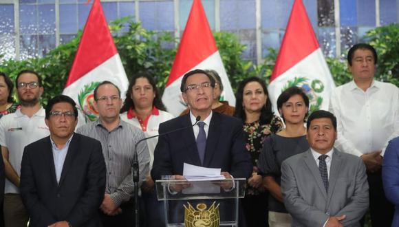 El presidente Martín Vizcarra también anunció el cierre de las fronteras en busca de frenar contagio por coronavirus. (Foto: Presidencia)