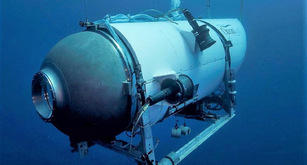 El sumergible Titan de OceanGate era capaz de llegar hasta el Titanic, a 3.800 metros de profundidad. (Foto de Oceangate).
