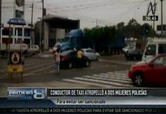 La Molina: taxista atropella a 2 mujeres policías e intenta fugar