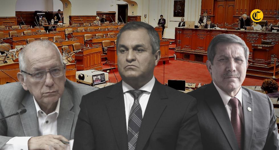 Los ministros Becerra, Romero y Chávez en la mira del Congreso. (Composición: El Comercio)
