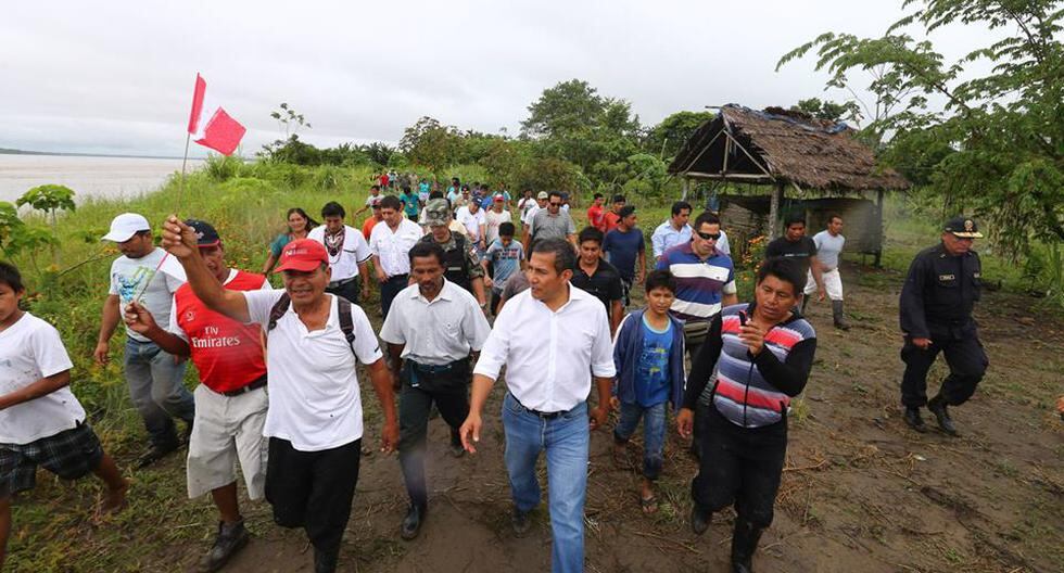 Ollanta Humala, presidente del Perú, visitó la selva peruana. (Foto: elcomercio)