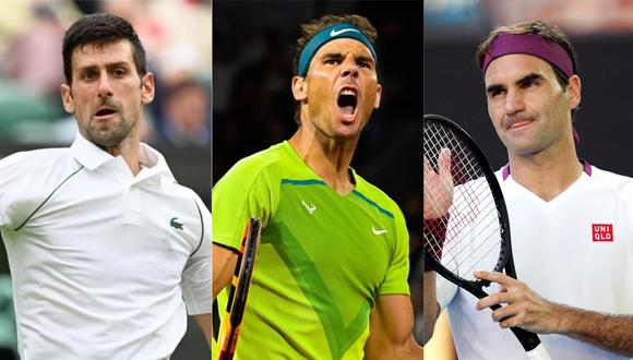 Djokovic, Nadal y Federer son los tenistas que más Grand Slam han ganado.
