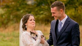 Le dijo a su novia que no quería mascotas, pero el día de su boda cambió radicalmente de opinión