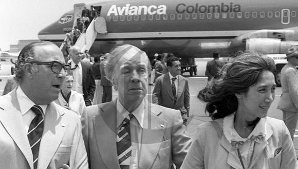 Jorge Luis Borges en el Perú. Foto: Archivo Histórico de El Comercio.
