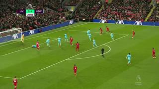 En menos de 5 minutos: Diogo Jota  y Salah marcaron el 2-1 de Liverpool vs. Newcastle | VIDEO