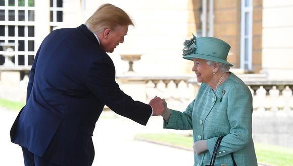 Donald Trump en el Reino Unido: Reina Isabel II encabeza banquete de Estado para bienvenida del presidente de Estados Unidos. (afp).
