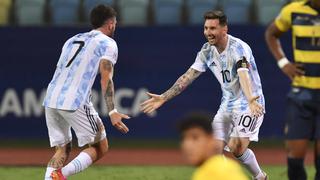 Con gran actuación de Messi: Argentina goleó a Ecuador y accedió a  semifinales de la Copa América