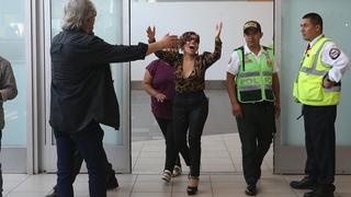 Así fue el recibimiento de Susan Ochoa en el aeropuerto | VIDEO