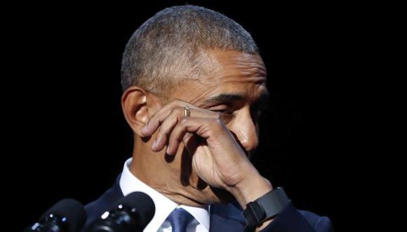 Obama lloró tras dedicarle unas palabras a su esposa [VIDEO]