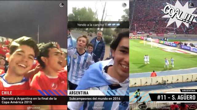Snapchat vibró al ritmo del partido Chile vs. Argentina [FOTOS] - 1