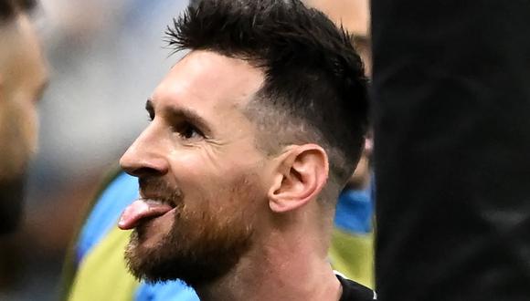 Messi celebró así su gol ante Países Bajos en Qatar 2022 (Foto: AFP)