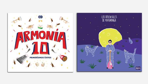 Las portadas de los nuevos discos de Infopesa con reediciones de las populares agrupaciones de cumbia.