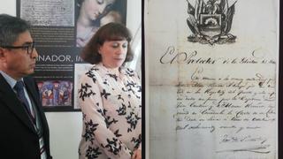 Denuncian desaparición de manuscrito histórico de Don José de San Martín
