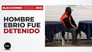 Elecciones 2022: hombre en estado de ebriedad fue intervenido en La Molina