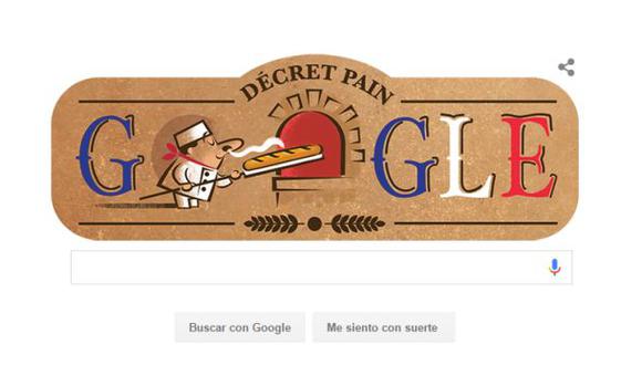 Google rinde homenaje a el Baguette, tradicional pan francés