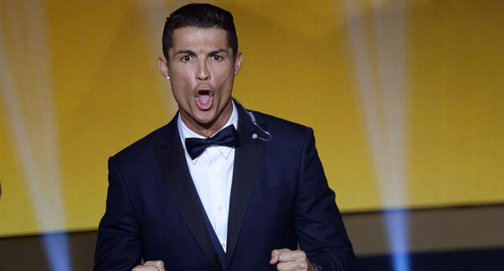 Cristiano Ronaldo enseñando su popular grito. (Foto: EFE)