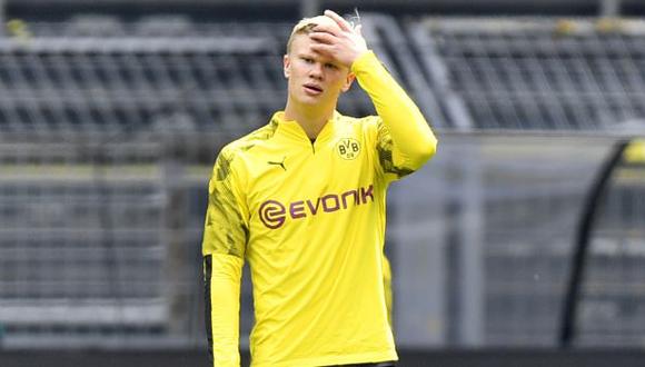 Erling Haaland llegó a Borussia Dortmund a inicios del 2020 (Foto: AFP)