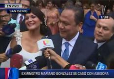 Lima: exministro Mariano Gonzáles se casó con su exasesora