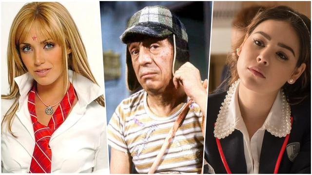 Algunos actores de "Rebelde", "El Chavo del 8" y "Élite"  que interpretaron a menores de edad en series de TV y novelas... cuando eran adultos. Fotos: Televisa/ Netflix.
