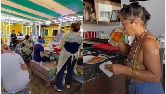 La peculiar pero exitosa propuesta de un bar de Miami: pizza y cerveza gratis para quienes se vacunen. (Foto: TN Todo Noticias / Facebook)