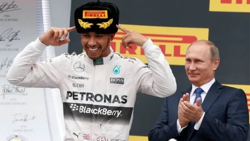 No more F1 for Putin, who last year saw Lewis Hamilton win in Sochi.  REUTERS