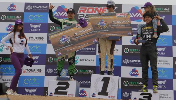 Diego, Mario y Hugo, el podio de Car Cross. (Foto: Itea Media)