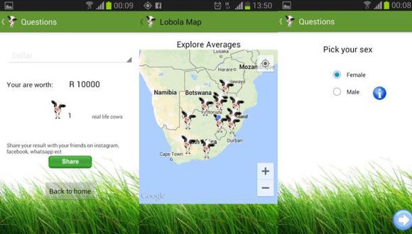 Aplicación africana calcula cuántas vacas cuesta una esposa