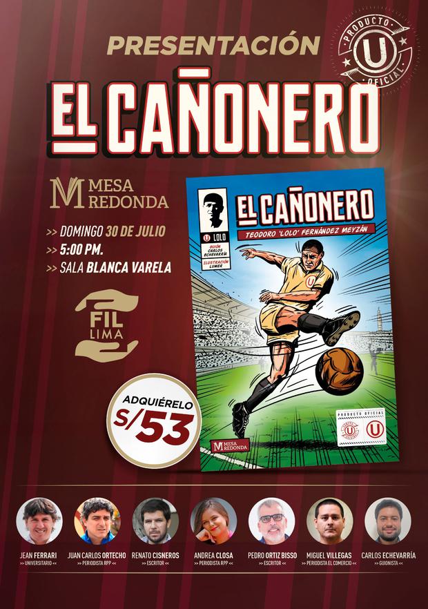 El Cañonero, the biography of Lolo Fernández told in a comic.  (Image: Round Table)