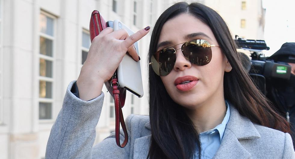 Emma Coronel Aispuro, esposa de Joaquín El Chapo Guzmán, llega a la Corte Federal de Estados Unidos en Brooklyn el 30 de enero de 2019. (Foto de Ángela Weiss / AFP).