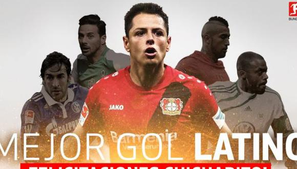 Bundesliga: Chicharito ganó a Pizarro premio a mejor gol latino