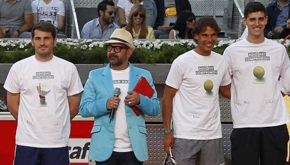 Nadal juntó a Courtois y Casillas previo a final de Champions