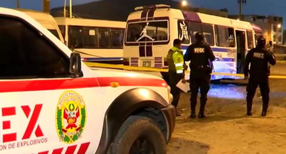 San Martín de Porres: lanzan granada a cúster de empresa de transporte