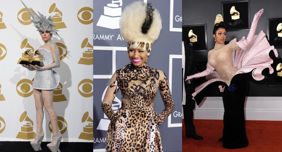 Conoce cuáles fueron los looks más extravagantes de las estrellas que pasaron por la alfombra roja de los Grammys. Recorre la galería para conocer más detalles. (Foto: AFP)