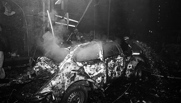 El 16 de julio de 1992, Sendero Luminoso hizo explotar dos coches bomba en el jirón Tarata, en Miraflores. (Foto: GEC Archivo Histórico)