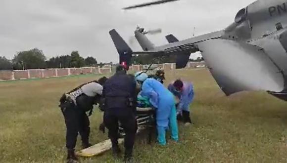 La Libertad: heridos en protestas fueron trasladados en helicóptero a hospitales de Trujillo. (Foto: Difusión)