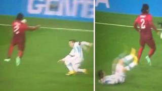 Lionel Messi y la caída que genera burlas en redes sociales