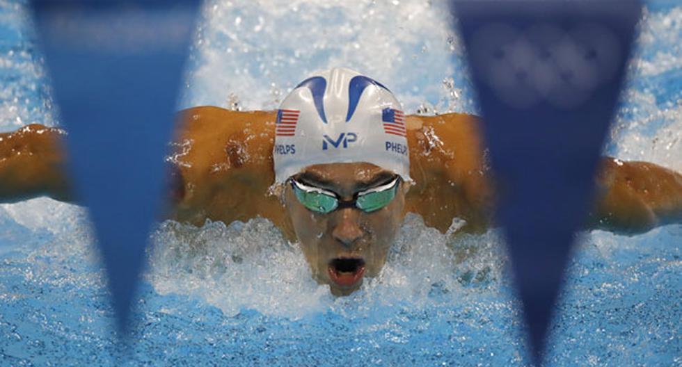 Michael Phelps logró la clasificación en la semifinal de 200 metros combinados en Río 2016 | Foto: EFE