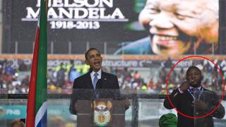 Nadie sabe dónde está falso intérprete de la despedida a Nelson Mandela