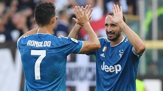 Juventus vs. Parma: Giorgio Chiellini marcó el 1-0 tras tiro de esquina por primera fecha de Serie A | VIDEO