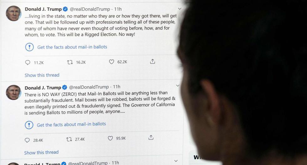 El presidente de Estados Unidos le ha declarado la guerra a su red social favorita luego de que dos de sus mensajes hayan sido etiquetados como “sin fundamento”. El caso de Trump, sin embargo, está lejos de ser el único de este tipo. (Foto: AFP)