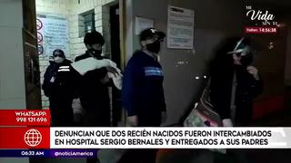 Comas: padres denuncian que sus bebes fueron intercambiados en hospital Sergio Bernales | VIDEO