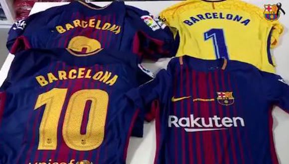 Barcelona tendrá una nueva camiseta en homenaje a las víctimas del atentado terrorista para el debut en la Liga. (Foto: Barcelona).