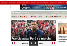 Perú vs. Francia: esto dijo la prensa internacional sobre la derrota de la selección