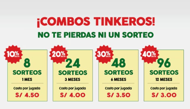 Puedes retar a tu suerte con los combos de jugadas compradas: