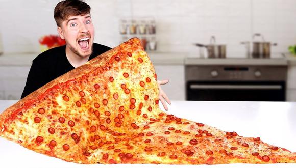 "Me Comí la Porción de Pizza Más Grande del Mundo", de MrBeast.