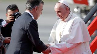El papa Francisco ya está en Colombia: "No pierdan la alegría, ni la esperanza"