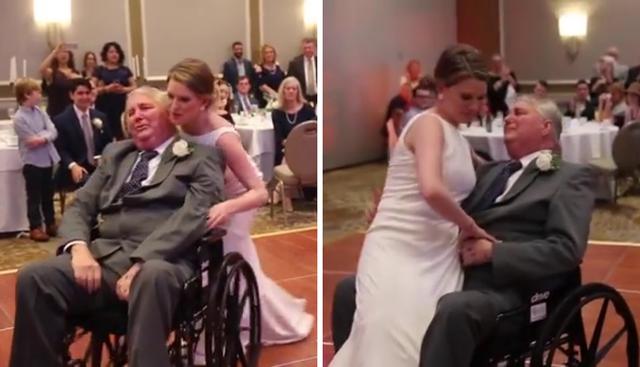 Una novia y su padre protagonizaron un emotivo momento en el día de su boda. (Foto: Blue Room Photography en Facebook)