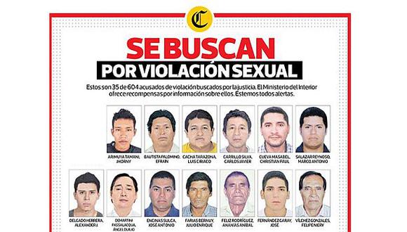 Estos son los rostros de los buscados por violación sexual. (Video: El Comercio)